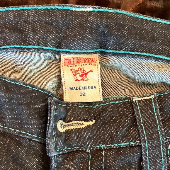 True Religion Diamond Turo Blue Boot Cut Jeans - Picture 2 of 4